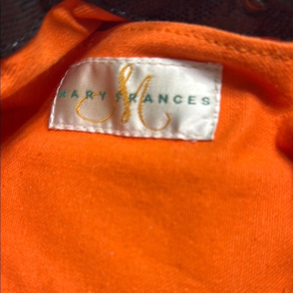 Mary Frances Beaded Pouch bag Evening shoulder vintage authentic retro bling - Picture 3 of 11